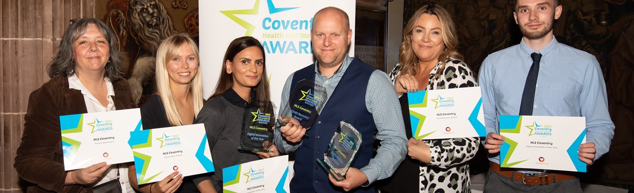 You're viewing HLS Coventry Score a Hat Trick at Coventry’s 2022 Health and Wellbeing Awards HLS Coventry Score a Hat Trick at Coventry’s 2022 Health and Wellbeing Awards
